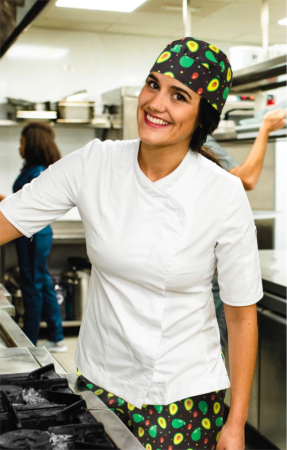 Chaqueta cocina con alma en cuello 