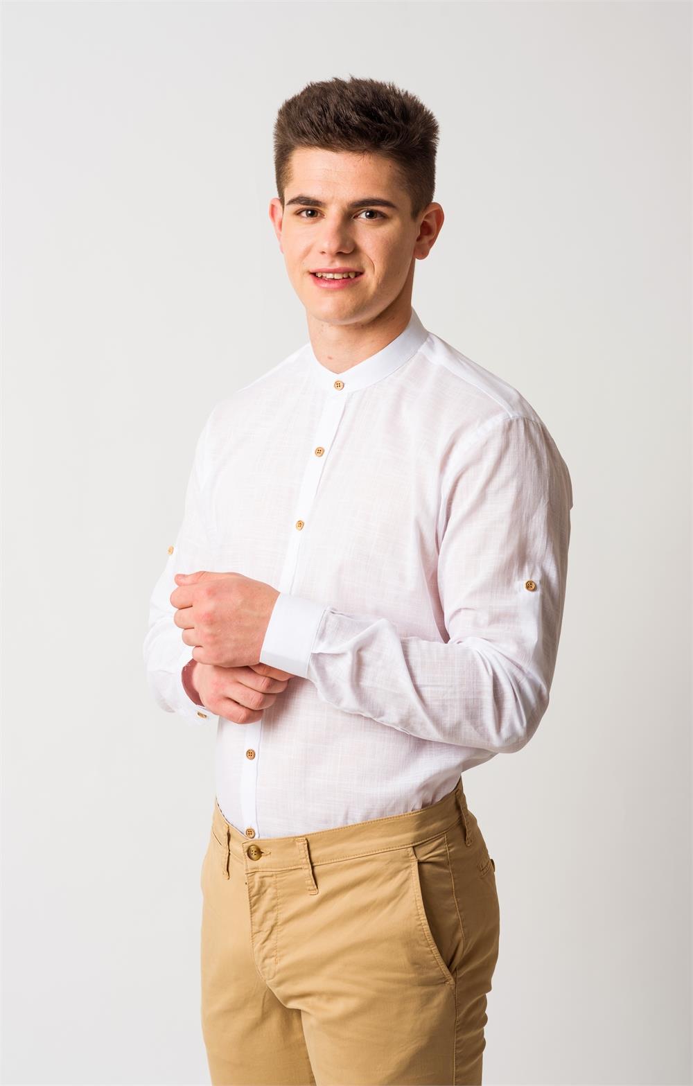 Camisa imitación lino