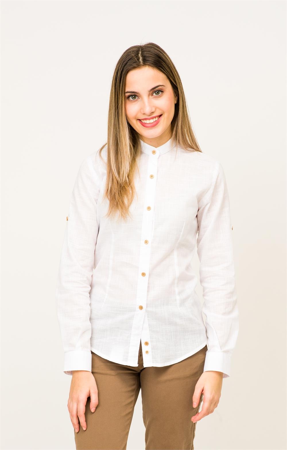 Blusa imitación lino